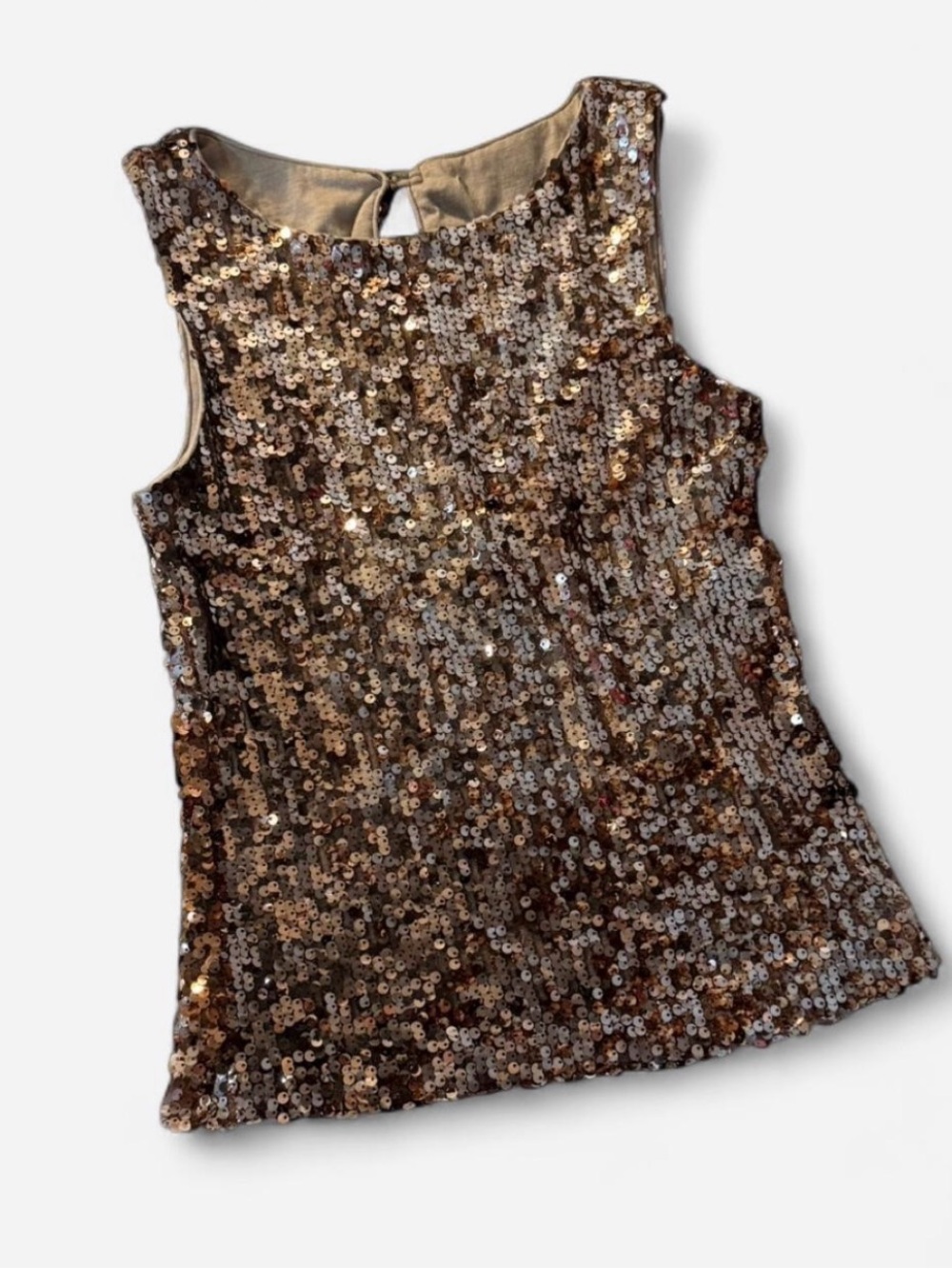 Forever 21 Bronze Sequin Sleeveless Camisole
